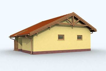  Projekt garażu G96 (SLN1189) - projekt garażu parterowego - Zdjęcie 3