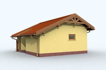  Projekt garażu G100 (SLN1193) - projekt garażu parterowego - Zdjęcie 3