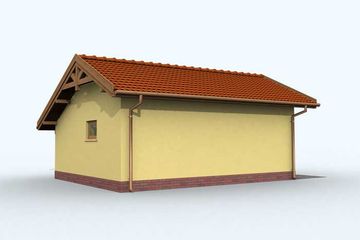  Projekt garażu G100 (SLN1193) - projekt garażu parterowego - Zdjęcie 4