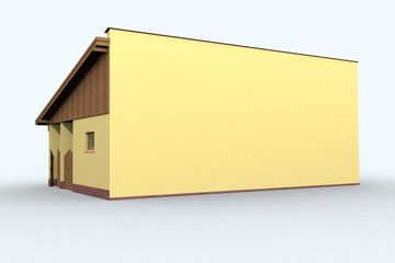  Projekt garażu G104 (SLN1197) - projekt garażu parterowego - Zdjęcie 3