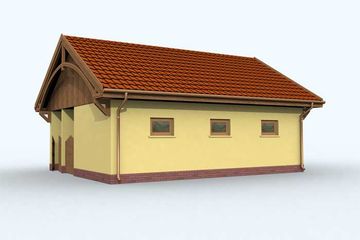  Projekt garażu G106 (SLN1199) - projekt garażu parterowego - Zdjęcie 3