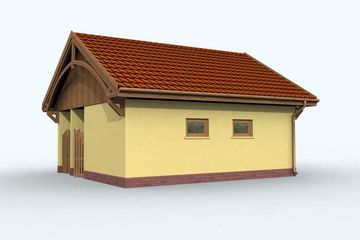  Projekt budynku gospodarczego G112 Budynek Gospodarczy (SLN1205) - projekt budynku parterowego - Zdjęcie 3