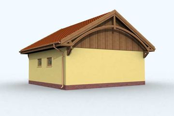  Projekt budynku gospodarczego G112 Budynek Gospodarczy (SLN1205) - projekt budynku parterowego - Zdjęcie 4