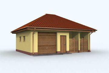  Projekt garażu G116 (SLN1209) - projekt garażu parterowego - Zdjęcie 4