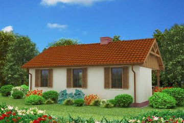  Projekt domu letniskowego Arosa dom letniskowy (SLN1018) - projekt domu letniskowego parterowego - Zdjęcie 4