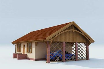  Projekt domu letniskowego Awinion dom letniskowy (SLN1019) - projekt domu letniskowego parterowego - Zdjęcie 4