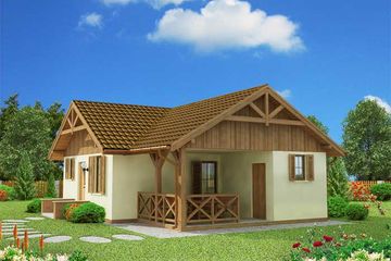  Projekt domu letniskowego Bogota dom letniskowy (SLN1013) - projekt domu letniskowego parterowego - Zdjęcie 3