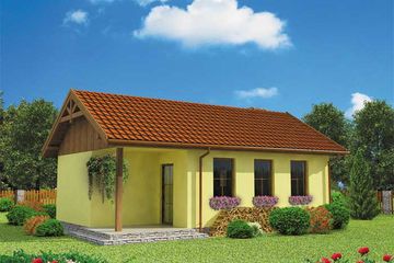  Projekt domu letniskowego Florencja dom letniskowy (SLN1023) - projekt domu letniskowego parterowego - Zdjęcie 3