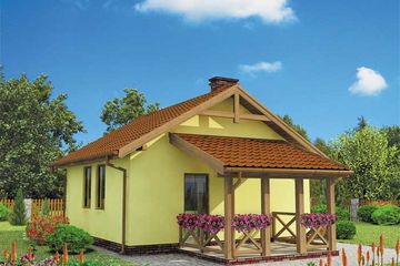  Projekt domu letniskowego Marmaris dom letniskowy (SLN1029) - projekt domu letniskowego parterowego - Zdjęcie 3