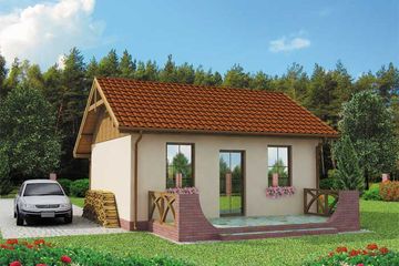  Projekt domu letniskowego Riobamba dom letniskowy (SLN1031) - projekt domu letniskowego parterowego - Zdjęcie 3