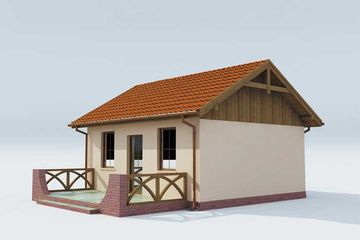  Projekt domu letniskowego Riobamba dom letniskowy (SLN1031) - projekt domu letniskowego parterowego - Zdjęcie 4