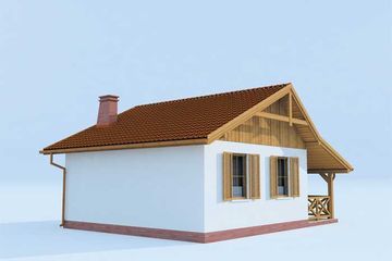  Projekt domu letniskowego Tuluza dom letniskowy (SLN1032) - projekt domu letniskowego parterowego - Zdjęcie 4