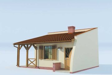  Projekt domu letniskowego Lublana dom letniskowy (SLN1027) - projekt domu letniskowego parterowego - Zdjęcie 4