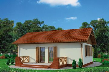  Projekt domu letniskowego La Palma dom letniskowy (SLN1025) - projekt domu letniskowego parterowego - Zdjęcie 3