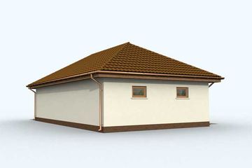  Projekt garażu G127 garaż trzystanowiskowy (SLN1224) - projekt garażu parterowego - Zdjęcie 4