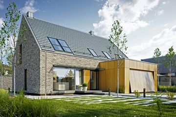  Projekt domu Atrakcyjny 1 (WAW1000) - projekt domu parterowego z poddaszem - Zdjęcie 1