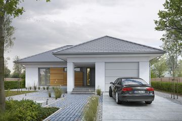  Projekt domu Dobry 1 (WAW1003) - projekt domu parterowego - Zdjęcie 1