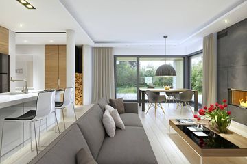  Projekt domu Dobry 1 (WAW1003) - projekt domu parterowego - Zdjęcie 4