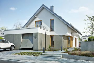  Projekt domu Prosty 3A (WAW1008) - projekt domu parterowego z poddaszem - Zdjęcie 1