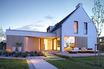  Projekt domu Nowoczesny 2 (WAW1011) - projekt domu parterowego z poddaszem - Zdjęcie 2