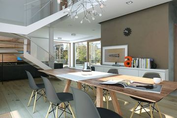  Projekt domu Nowoczesny 2 (WAW1011) - projekt domu parterowego z poddaszem - Zdjęcie 4