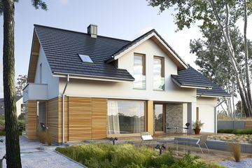  Projekt domu Praktyczny 3A (WAW1017) - projekt domu parterowego z poddaszem - Zdjęcie 2