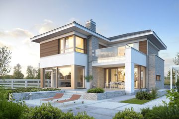  Projekt domu Wyjątkowy 3 (WAW1029) - projekt domu z pełnym piętrem - Zdjęcie 2