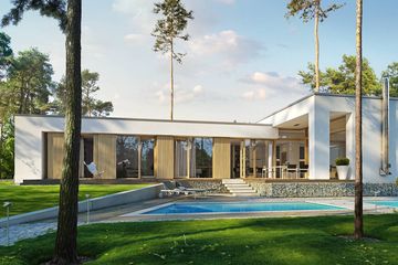  Projekt domu Parterowy 1 (WAW1030) - projekt domu parterowego - Zdjęcie 2