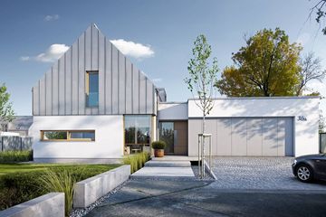  Projekt domu Nowoczesny 1 (WAW1031) - projekt domu parterowego z poddaszem - Zdjęcie 1