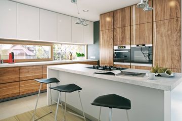  Projekt domu Nowoczesny 1 (WAW1031) - projekt domu parterowego z poddaszem - Zdjęcie 5