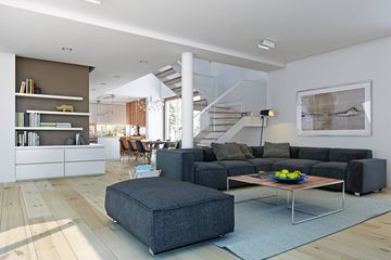  Projekt domu Nowoczesny 1 (WAW1031) - projekt domu parterowego z poddaszem - Zdjęcie 7