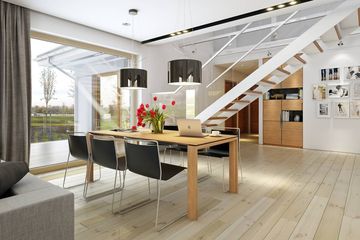  Projekt domu Komfortowy 1 (WAW1040) - projekt domu parterowego z poddaszem - Zdjęcie 3