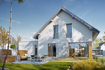  Projekt domu Pogodny 1 (WAW1045) - projekt domu parterowego z poddaszem - Zdjęcie 2