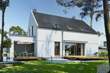  Projekt domu Prosty 2 (WAW1050) - projekt domu parterowego z poddaszem - Zdjęcie 2