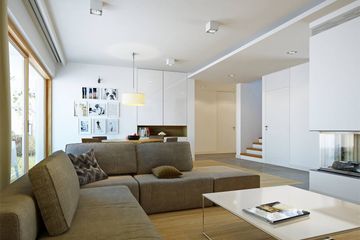  Projekt domu Prosty 2A (WAW1051) - projekt domu parterowego z poddaszem - Zdjęcie 5