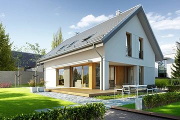  Projekt domu Wygodny 2 (WAW1060) - projekt domu parterowego z poddaszem - Zdjęcie 2