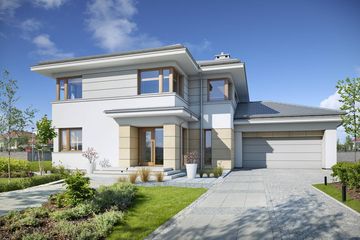  Projekt domu Z Klasą 3 (WAW1065) - projekt domu z pełnym piętrem - Zdjęcie 1