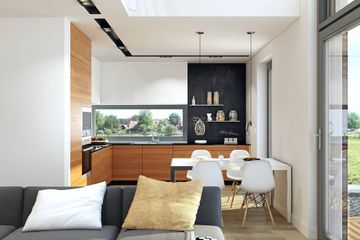  Projekt domu Z Widokiem 2 (WAW1067) - projekt domu parterowego z poddaszem - Zdjęcie 3