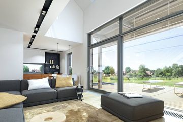  Projekt domu Z Widokiem 2 (WAW1067) - projekt domu parterowego z poddaszem - Zdjęcie 5