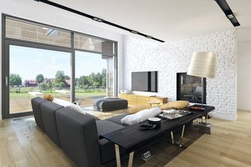  Projekt domu Z Widokiem 2 (WAW1067) - projekt domu parterowego z poddaszem - Zdjęcie 6