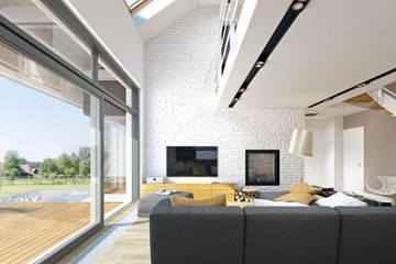  Projekt domu Z Widokiem 2 (WAW1067) - projekt domu parterowego z poddaszem - Zdjęcie 7