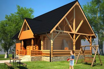  Projekt budynku usługowego BR 227 (KRG1112) - projekt budynku parterowego z poddaszem - Zdjęcie 4