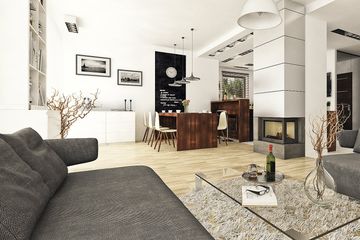  Projekt domu Modest z garażem 1-st. [A] (WRF1620) - projekt domu z pełnym piętrem - Zdjęcie 4