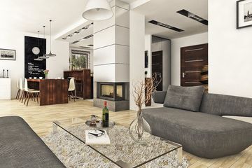  Projekt domu Modest z garażem 1-st. [A] (WRF1620) - projekt domu z pełnym piętrem - Zdjęcie 5