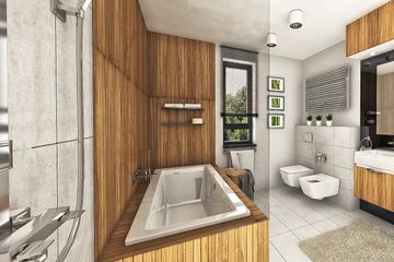  Projekt domu Modest z garażem 1-st. [A] (WRF1620) - projekt domu z pełnym piętrem - Zdjęcie 11