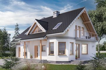  Projekt domu Maja Polo Mini (1040) (KRD1940) - projekt domu parterowego z poddaszem - Zdjęcie 3