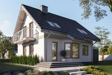  Projekt domu Figa Neo (1051) (KRD1946) - projekt domu parterowego z poddaszem - Zdjęcie 3