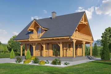  Projekt domu Świdnica mała dw 5 (KRP1917) - projekt domu parterowego z poddaszem - Zdjęcie 1