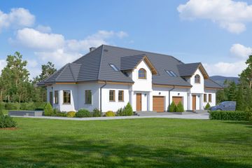  Projekt domu Zarzecze małe 11x (KRP1918) - projekt domu parterowego z poddaszem - Zdjęcie 1