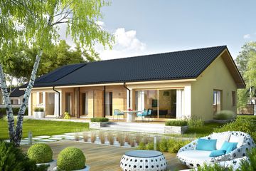  Projekt domu Eryk IV G1 economic (WRC2636) - projekt domu parterowego - Zdjęcie 1